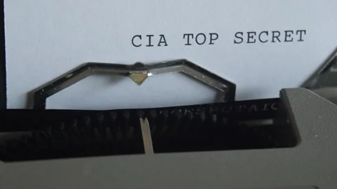 Typewriter Document Creation with Secret Writing Theme Video stock 345097526