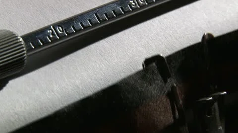 Typewriter, The end - 2 clips Vídeo Stock 12367240