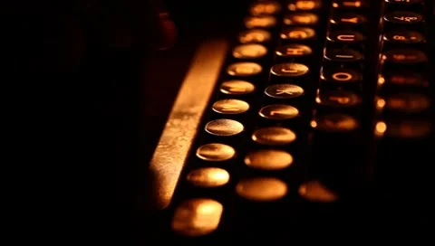 Typewriter Stock Footage 8576440