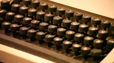 Typewriter 库存影片 10856007