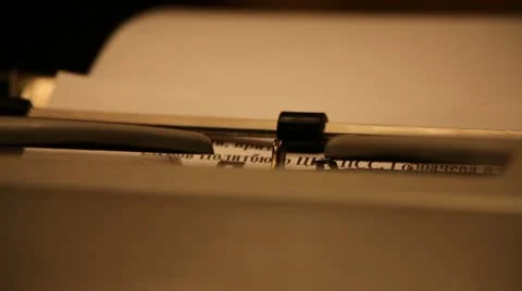 Typewriter Vídeo Stock 10856021