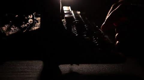 Typewriter Stock Footage 24687724