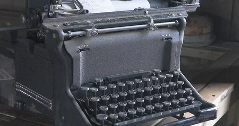 Typewriter Stock Footage 124513838