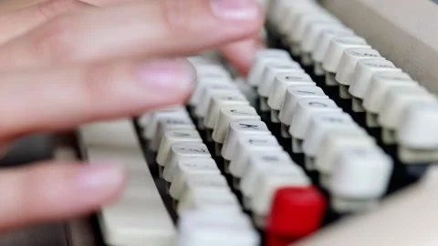 Typewriter Stock Footage 163727811