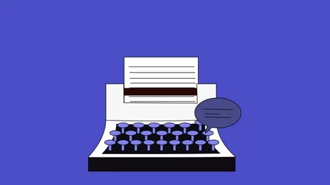 Typewriter Stock Footage 312206928