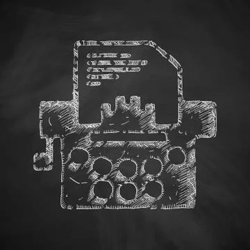 Typewriter icon Illustrazione stock