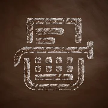 Typewriter icon Illustrazione stock
