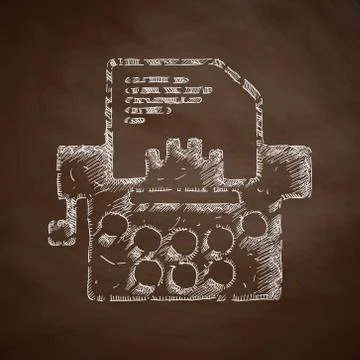 Typewriter icon Illustrazione stock