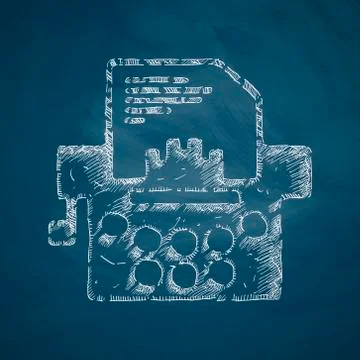 Typewriter icon Illustrazione stock