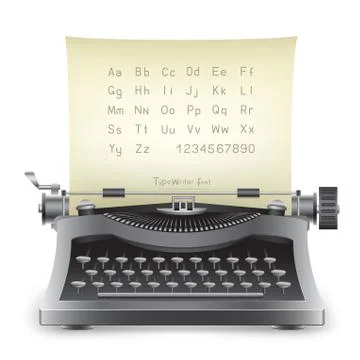 Typewriter Stock Illustration
