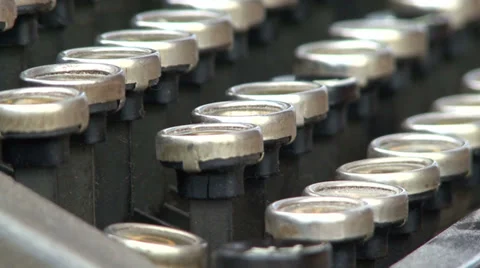 Typewriter keyboard Video stock 33638000