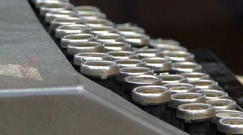 Typewriter keyboard Video stock 33638155