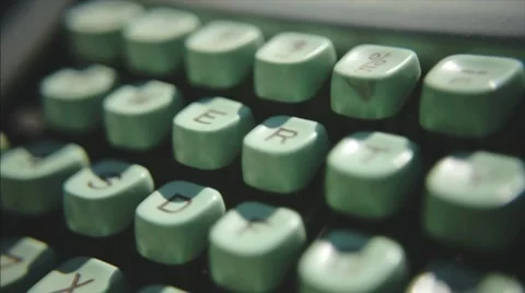 Typewriter keys from 50's era machine Stock-Footage 8830670