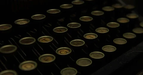 Typewriter Keys Stock Footage 109469753