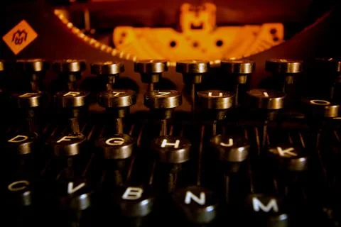 Typewriter keys Stock Photos