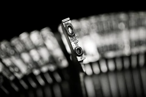 Typewriter letter typebar Stock Photos