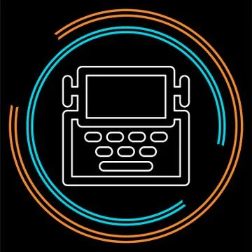 Typewriter machine icon - type letter machine Stock-Illustration