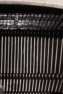 Typewriter machine keys 스톡 사진