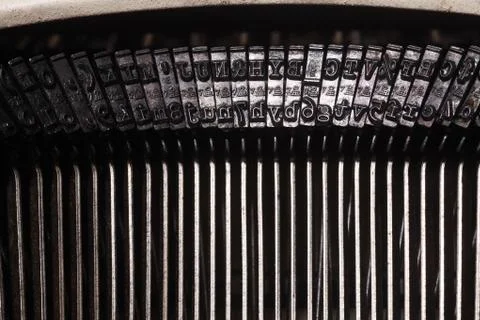 Typewriter machine keys 스톡 사진