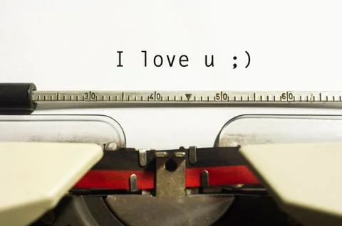 Typewriter message Stock Photos