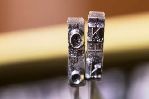 Typewriter OK Foto stock