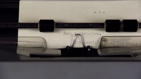 Typewriter with old document Stock Footage 45440809