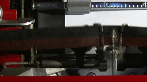 Typewriter, This page Stock Footage 12366726