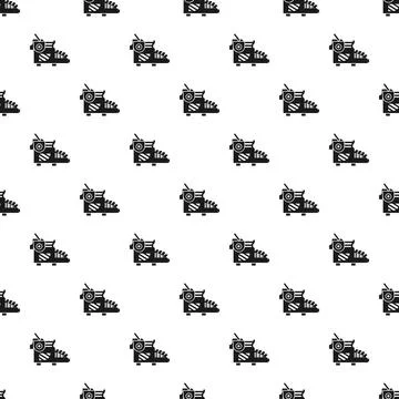 Typewriter pattern seamless Illustrazione stock