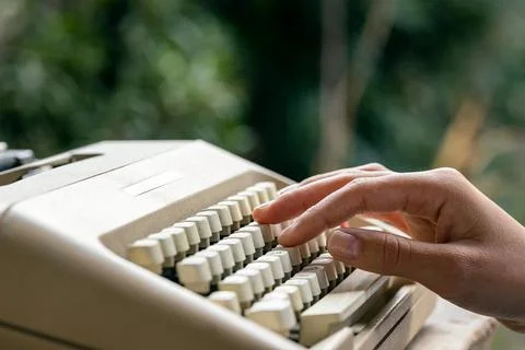 Typewriter Stockfoto's