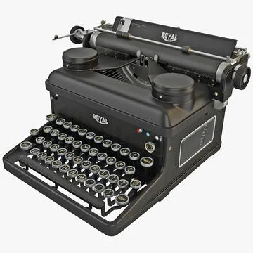 Typewriter ROYAL 3D Model