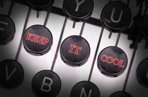 Typewriter with special buttons Stock Photos