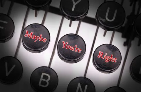 Typewriter with special buttons Stock Photos