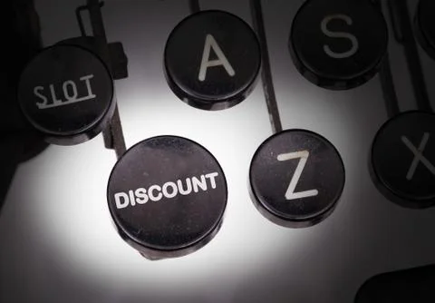 Typewriter with special buttons Stock Photos