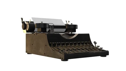 Typewriter spin loop Stock Footage 87264876