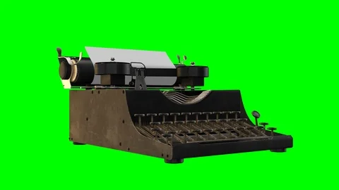 Typewriter spin loop Video stock 87265473