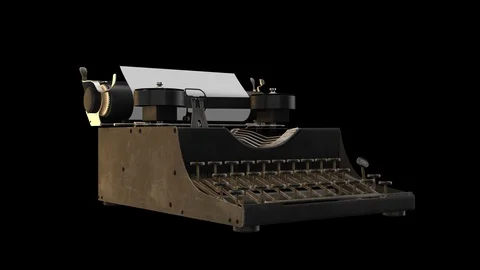 Typewriter spin loop Stock Footage 87265599