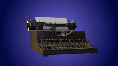 Typewriter spin loop Video stock 87265648