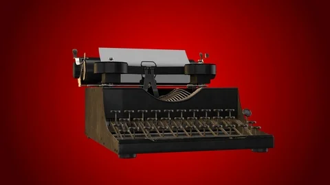 Typewriter spin loop Stock Footage 87266021