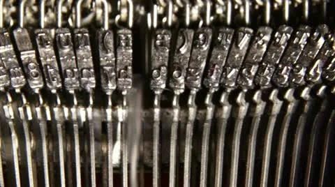 Typewriter, symbols Video stock 12367785