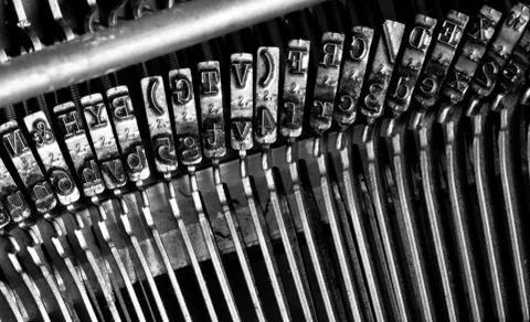 Typewriter symbols Stock Photos