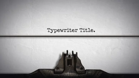 Typewriter After Effects Templates ~ Projects | Pond5