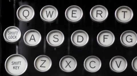 Typewriter tracking Stock Footage 5164749