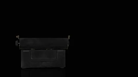 Typewriter turns on itself animation Stock-Footage 239382164