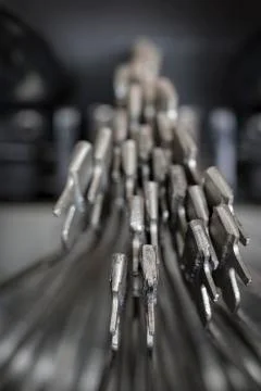 Typewriter typebars Chaos Stock Photos