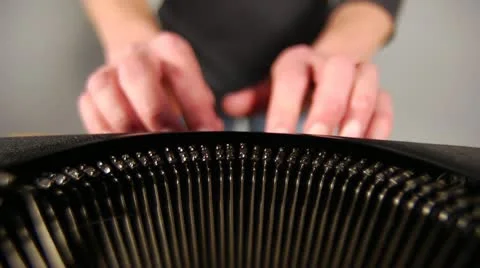 Typewriter Typing Stock Footage 20590383