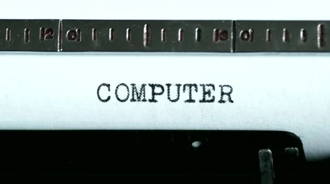 Typewriter. Typing text: computer Stock Footage 47939044