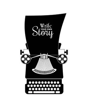 Typewriter vector Stock Illustration