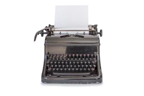 Typewriter on white Stock Photos