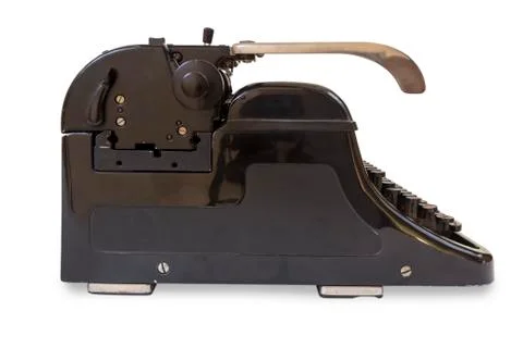 Typewriter on white Stock Photos