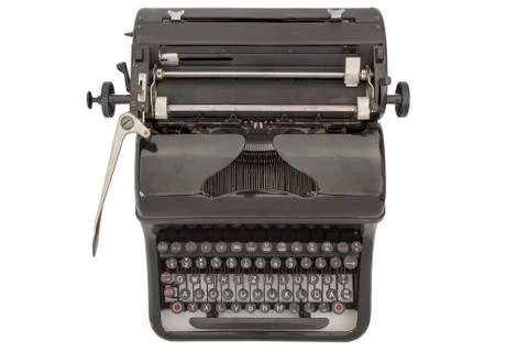 Typewriter on white Stock Photos